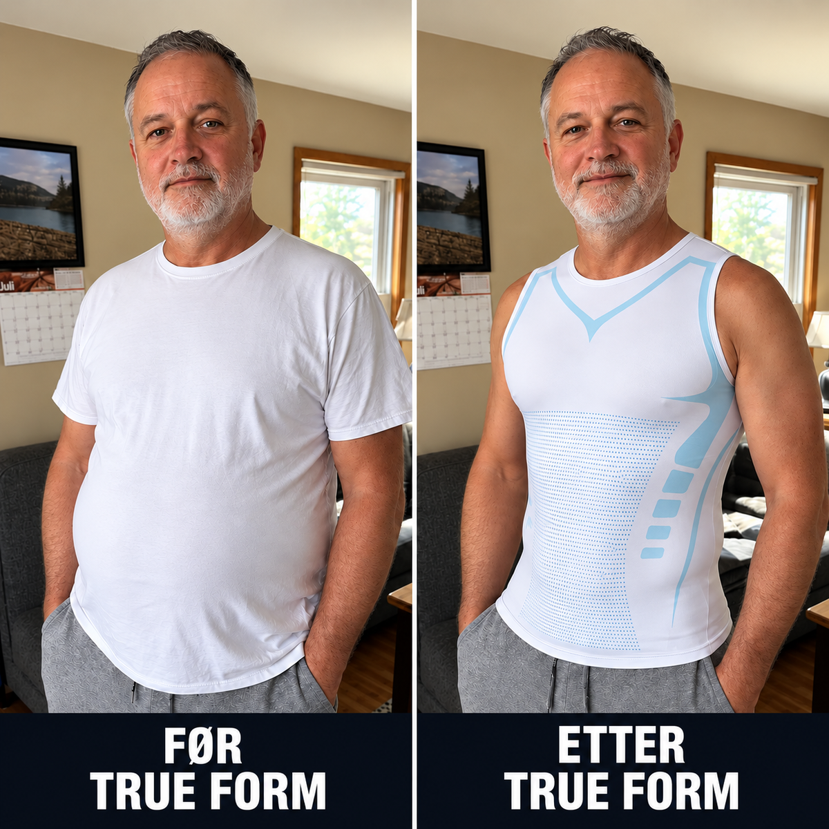 Trueform - Formende kompresjonssinglet for menn