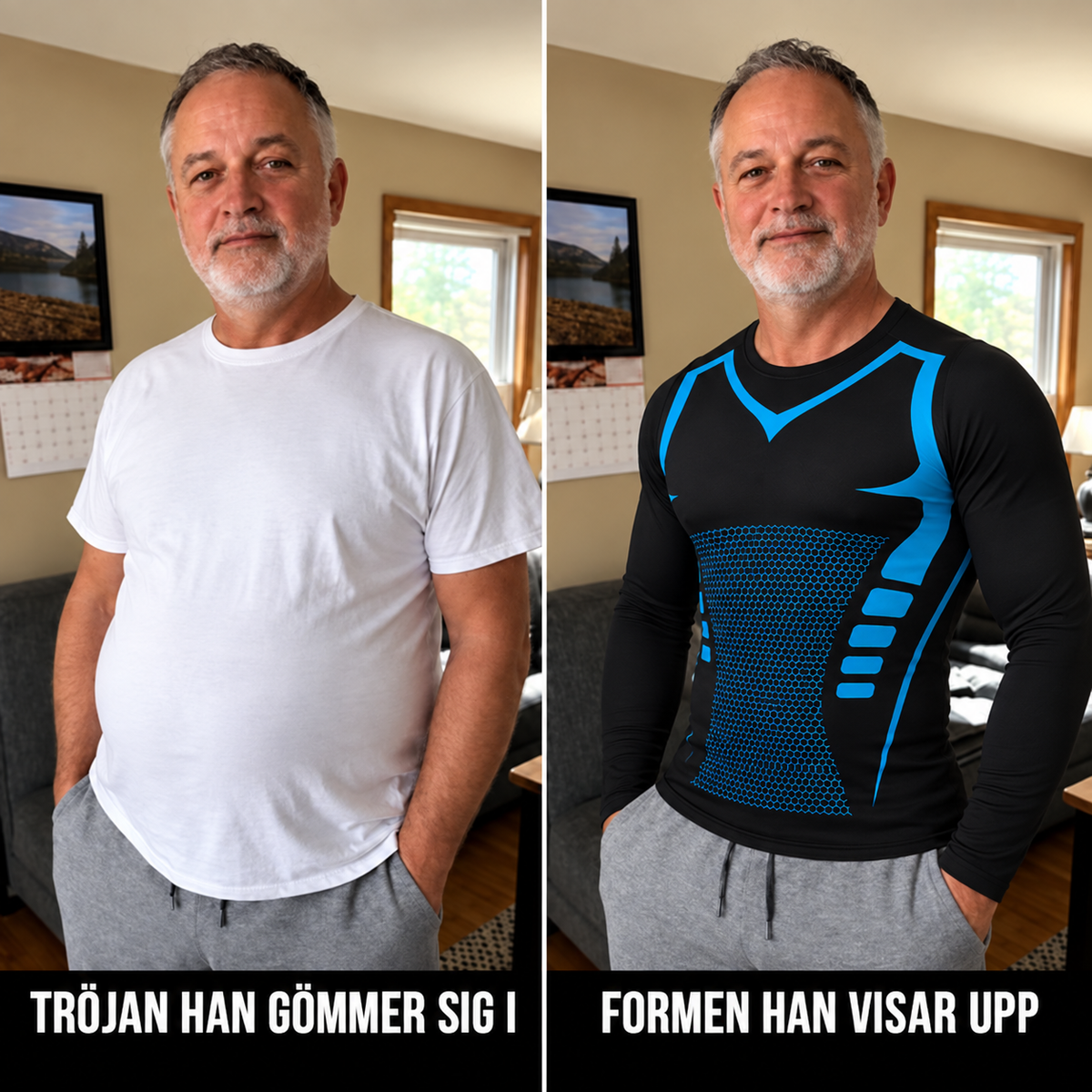 True Form – Formende kompresjonstrøye for menn