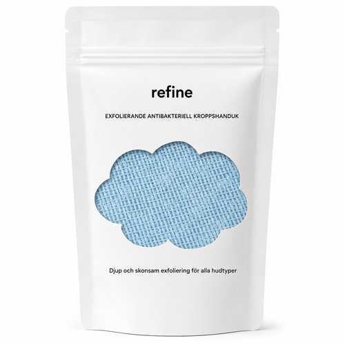 Exfolierande handduk
